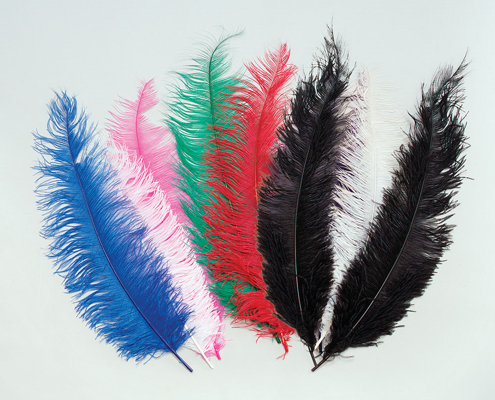 Spadone Feathers. Black 5/pkt